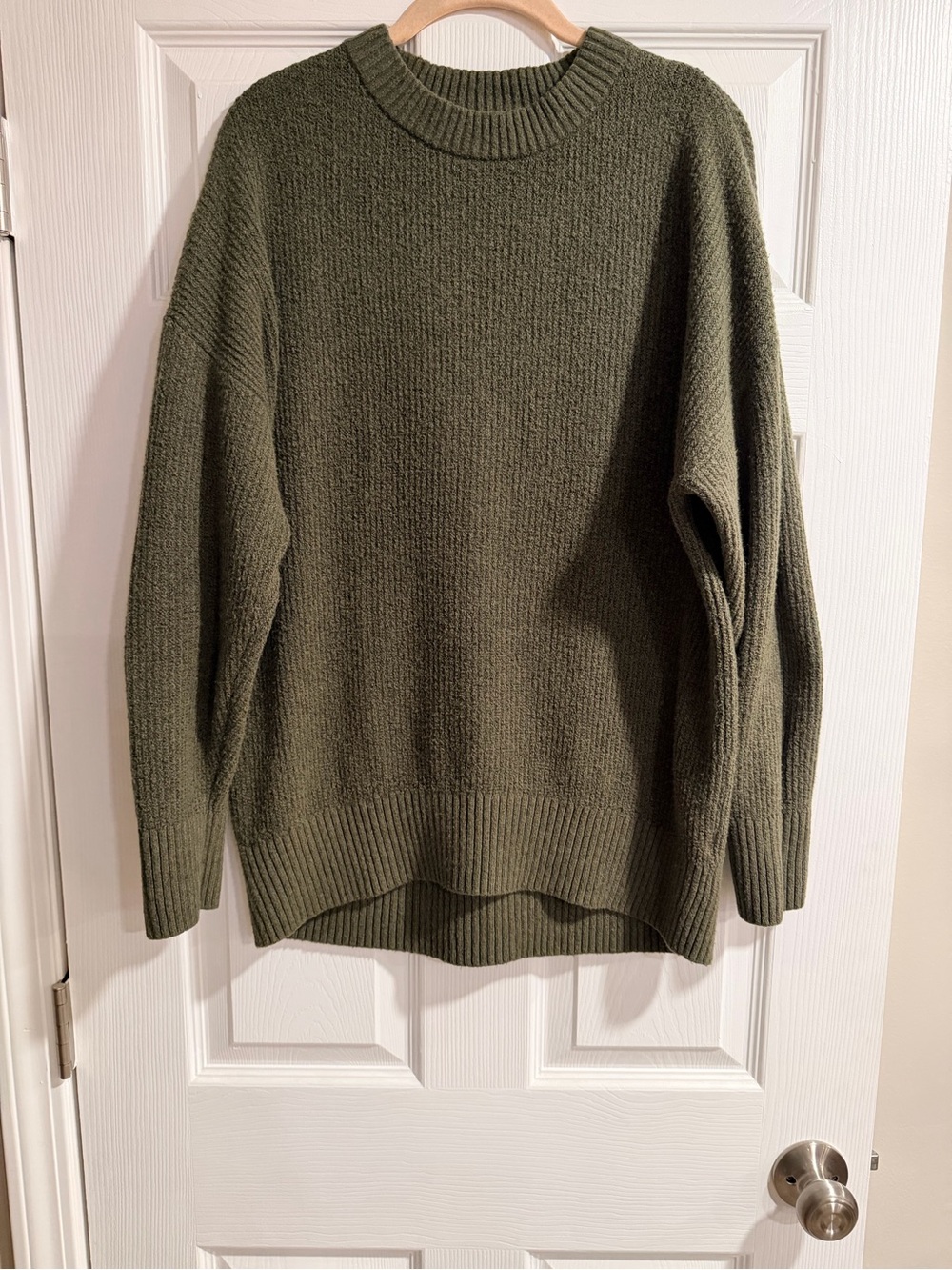 Old Navy Olive Green Knit Crewneck Sweater L